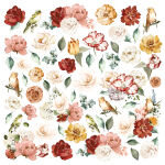 FDC Cut-Out Sheet 12"x12" - Miracle Flowers