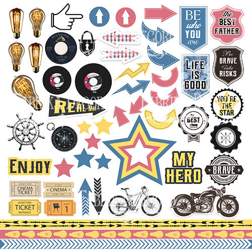 FDC Cut-Out Sheet 12"x12" - Specially for Him