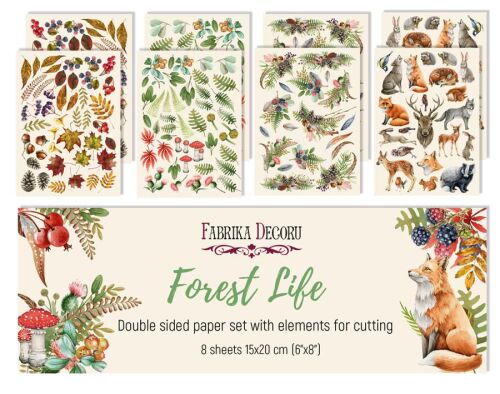 FDC Cut-Out Sheet Set - Forest Life