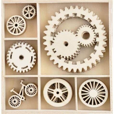 KSC Wood Mini Themed Embellishments - Workshop