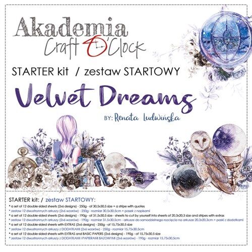 CCL Paper Pack 12"x12" - Velvet Dreams Starter Kit