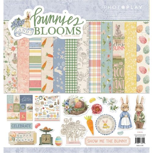 PTP Paper Pad 12"x12" - Bunnies Blooms