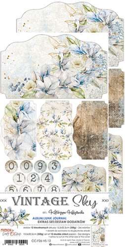 CCL Paper Pack 6"x12" - Junk Journal Set Vintage Sky