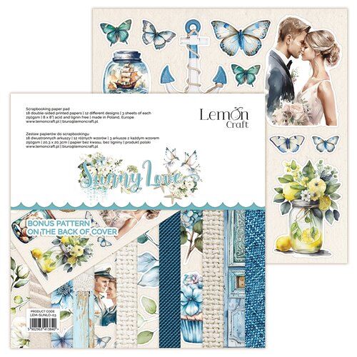 LEM Paper Pack 8"x8"- Sunny Love Element & Basic