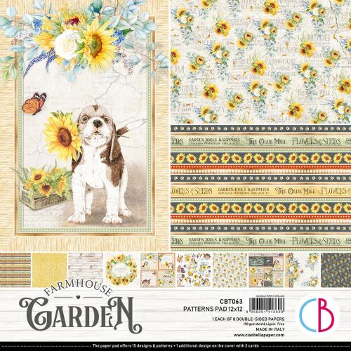 CBL Paper Pad 12x12" - Farmhouse Garden 8BL