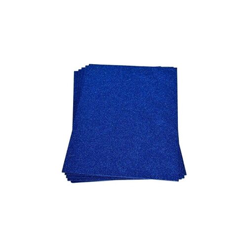 EFC Glitter Moosgummi-Platte 20 x 30 x 0.2 cm Blau