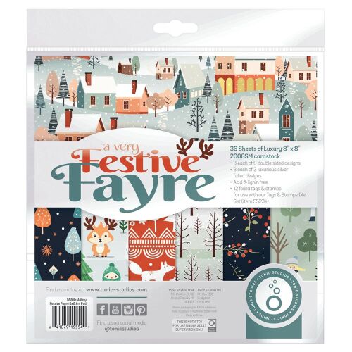 TNC Paper Pack 8x8" - A very Festive Fayre