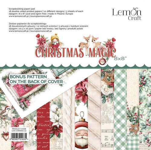 LEM Paper Pack 8"x8"- Christmas Magic
