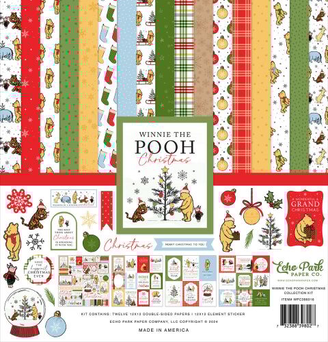 ECP Collection Kit 12x12" - Winnie the Poo Christmas