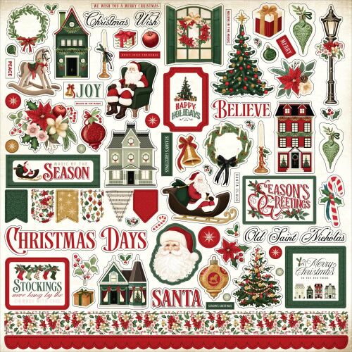 CTB Sticker 12x12" - Vintage Christmas