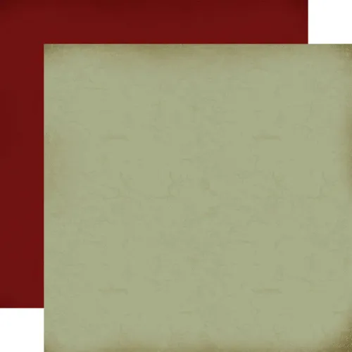 CTB Cardstock - Vintage Christmas Light Green/Dark Red