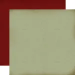 CTB Cardstock - Vintage Christmas Light Green/Dark Red