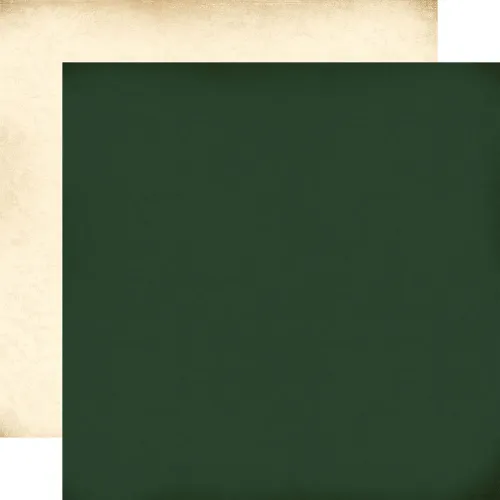 CTB Cardstock - Vintage Christmas Dark Green/Creme