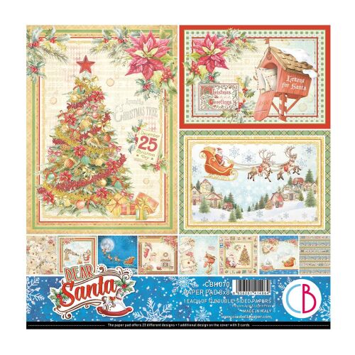 CBL Paper Pad 8x8" - Dear Santa