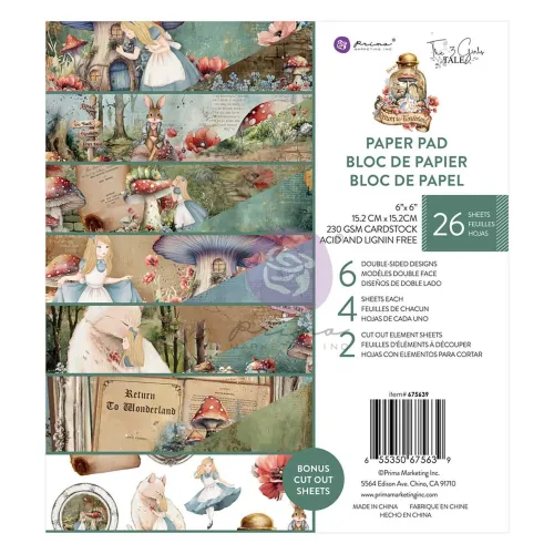 PRM Paper Pad 6"x6" - Return to Wonderland
