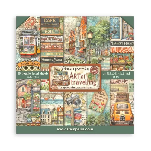 STP Paper Pad 8x8" - Art of Travelling
