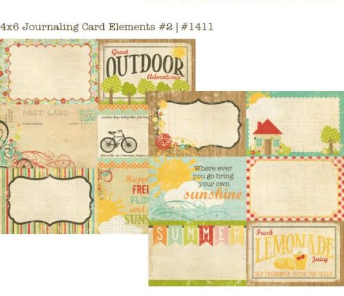 SST Cardstock - 100 Days of Summer Journaling Card Elements #2