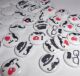 SRH Embellishments - Buttons/Knöpfe I Love Moustache 15 mm