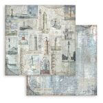 STP Paper Pad 12x12" - Silent Sea Maxi Background