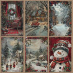 FDC Paper Pack 8x8" - Nostalgic Christmas