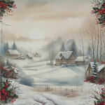 FDC Paper Pack 8x8" - Nostalgic Christmas