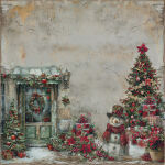 FDC Paper Pack 8x8" - Nostalgic Christmas