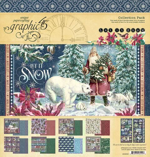 G45 Paper Pack 12"x12" - Let it Snow Collection