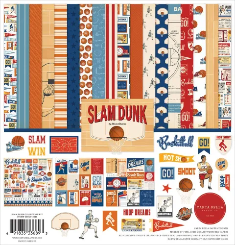 CTB Paper Pad 12x12" - Slam Dunk Collection Kit