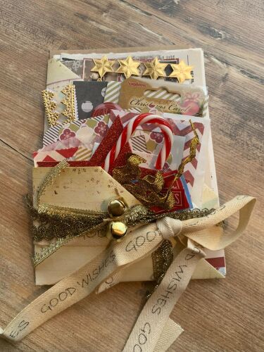 SRH Junk Journal Schätzchen - Vintage Golden Christmas