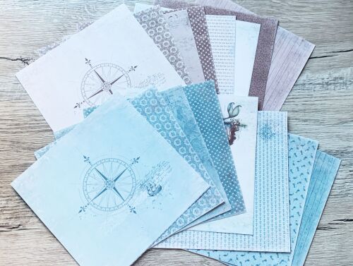 PIO Cardstock-Set 6x6" - Legends of the Sea