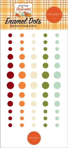 CTB Embellishments - Enamel Dots Welcome Autumn
