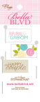 BLB Embellishments - Love & Marriage Flags