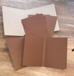 SRH Album DIY für 4x6" Cards Chocolate Hochformat