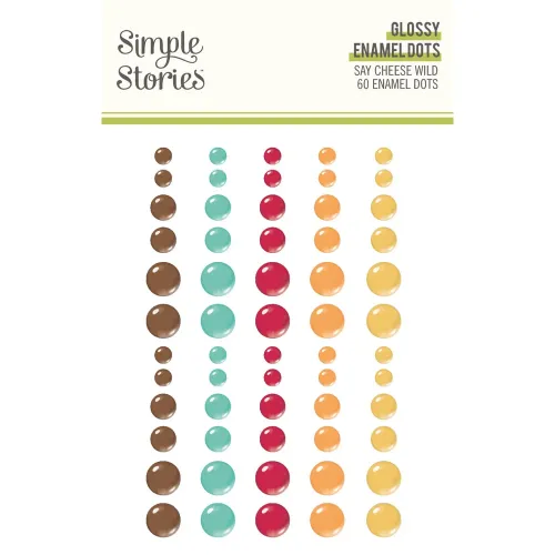 SST Embellishments - Enamel Dots Say Cheese Wild