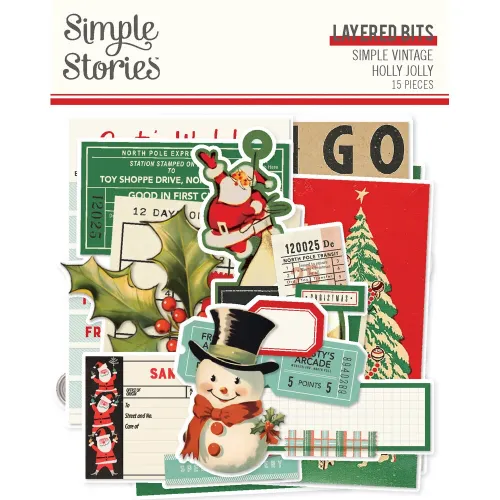 SST Bits & Pieces Layered - Simple Vintage Holly Jolly