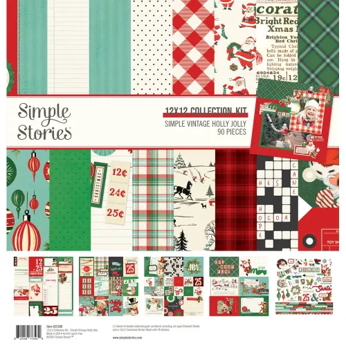 SST Paper Pack 12x12" - Collection Kit Holly Jolly