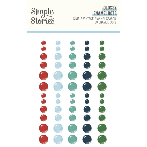 SST Embellishments - Enamel Dots Flannel Season