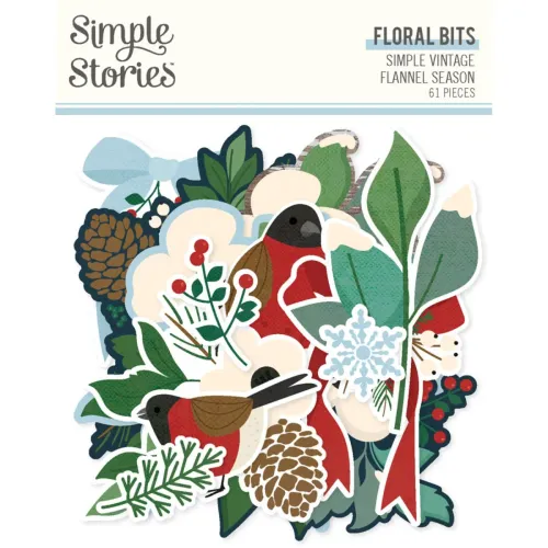 SST Bits & Pieces - Simple Vintage Floral Flannel Season