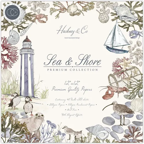 CFC Paper Pack 12x12" - Sea & Shore