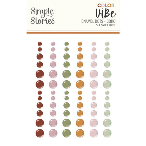 SST Embellishments - Enamel Dots Color Vibe Boho
