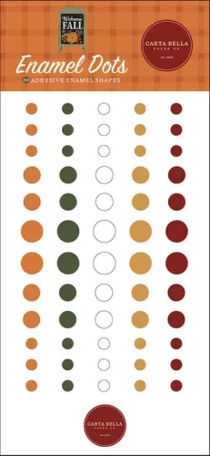 CTB Embellishments - Enamel Dots Welcome Fall