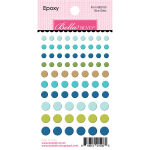 BLB Embellishment - Enamel Dots Lake Life Blue Skies Epoxy